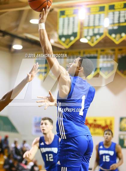 Thumbnail 3 in Northwood Temple Academy vs. Moravian Prep (Hoops and Dreams Showcase Fayetteville, NC) photogallery.