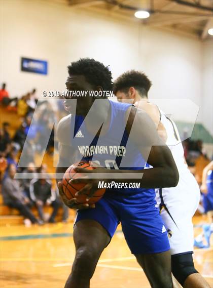 Thumbnail 1 in Northwood Temple Academy vs. Moravian Prep (Hoops and Dreams Showcase Fayetteville, NC) photogallery.