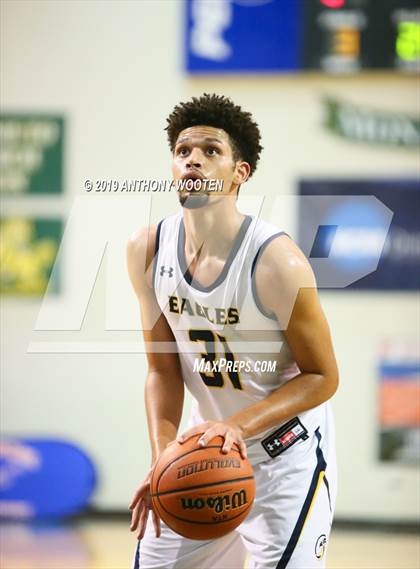 Thumbnail 2 in Northwood Temple Academy vs. Moravian Prep (Hoops and Dreams Showcase Fayetteville, NC) photogallery.