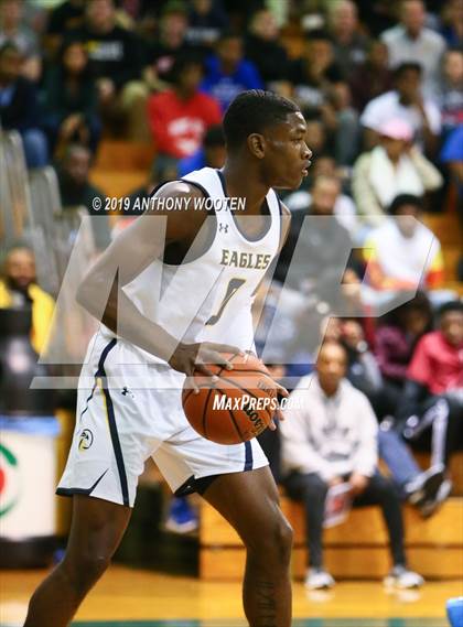 Thumbnail 1 in Northwood Temple Academy vs. Moravian Prep (Hoops and Dreams Showcase Fayetteville, NC) photogallery.