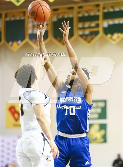Thumbnail 2 in Northwood Temple Academy vs. Moravian Prep (Hoops and Dreams Showcase Fayetteville, NC) photogallery.