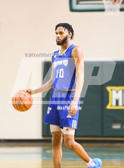 Thumbnail 3 in Northwood Temple Academy vs. Moravian Prep (Hoops and Dreams Showcase Fayetteville, NC) photogallery.
