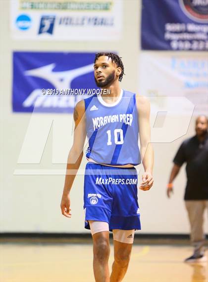 Thumbnail 1 in Northwood Temple Academy vs. Moravian Prep (Hoops and Dreams Showcase Fayetteville, NC) photogallery.