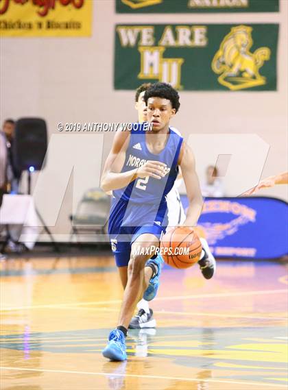 Thumbnail 3 in Northwood Temple Academy vs. Moravian Prep (Hoops and Dreams Showcase Fayetteville, NC) photogallery.