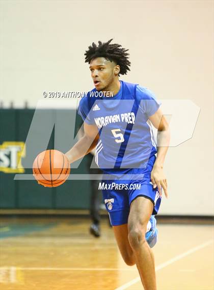 Thumbnail 1 in Northwood Temple Academy vs. Moravian Prep (Hoops and Dreams Showcase Fayetteville, NC) photogallery.