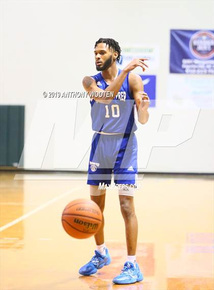 Thumbnail 2 in Northwood Temple Academy vs. Moravian Prep (Hoops and Dreams Showcase Fayetteville, NC) photogallery.