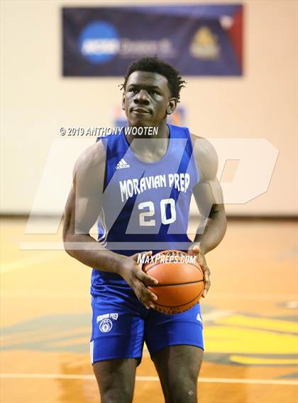 Thumbnail 2 in Northwood Temple Academy vs. Moravian Prep (Hoops and Dreams Showcase Fayetteville, NC) photogallery.