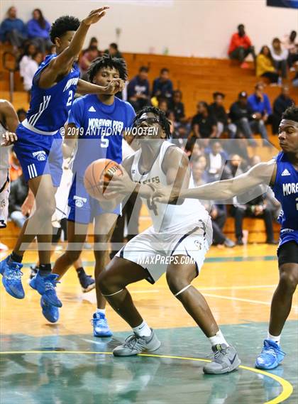 Thumbnail 2 in Northwood Temple Academy vs. Moravian Prep (Hoops and Dreams Showcase Fayetteville, NC) photogallery.