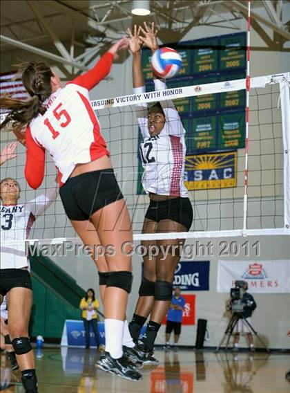 Thumbnail 3 in Albany vs. Cathedral Catholic (CIF State D3 Final) photogallery.
