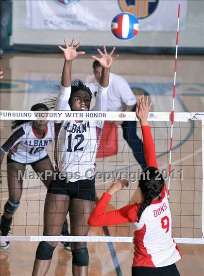 Thumbnail 2 in Albany vs. Cathedral Catholic (CIF State D3 Final) photogallery.