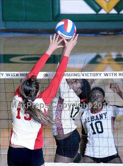 Thumbnail 2 in Albany vs. Cathedral Catholic (CIF State D3 Final) photogallery.