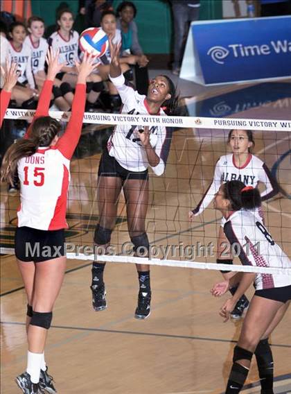 Thumbnail 2 in Albany vs. Cathedral Catholic (CIF State D3 Final) photogallery.