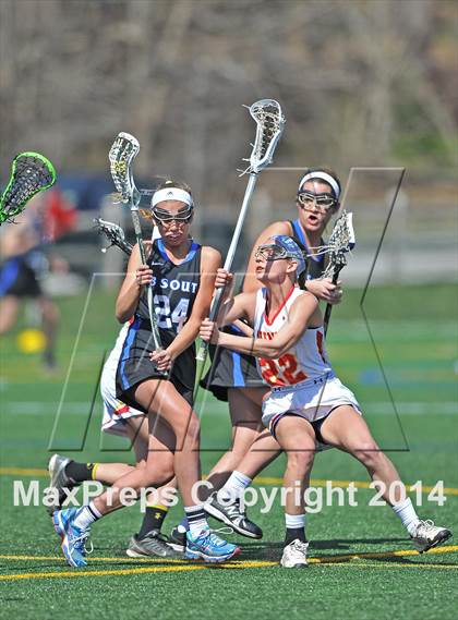 Thumbnail 3 in Gwynedd Mercy Academy vs Central Bucks South (Checking for Cancer Invitational) photogallery.
