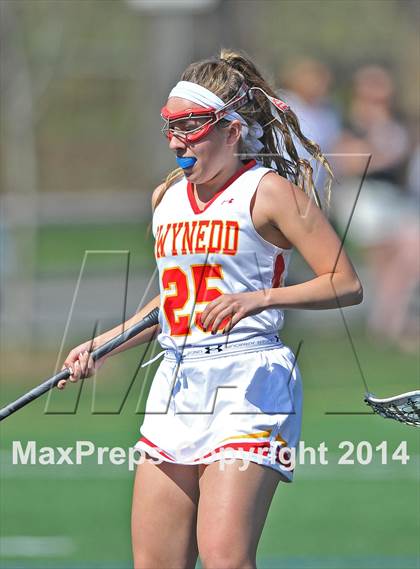 Thumbnail 2 in Gwynedd Mercy Academy vs Central Bucks South (Checking for Cancer Invitational) photogallery.
