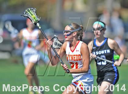 Thumbnail 2 in Gwynedd Mercy Academy vs Central Bucks South (Checking for Cancer Invitational) photogallery.