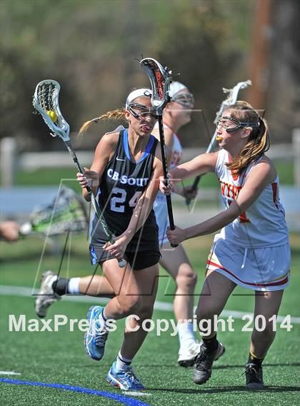 Thumbnail 2 in Gwynedd Mercy Academy vs Central Bucks South (Checking for Cancer Invitational) photogallery.