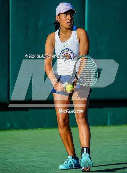 Thumbnail 1 in Seven Lakes vs Westwood (UIL 6A Tennis Final) photogallery.