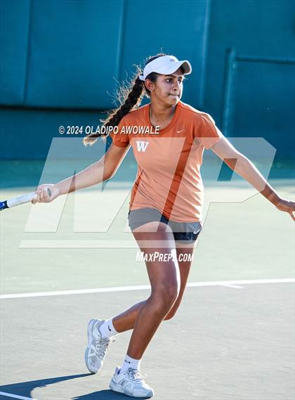 Thumbnail 3 in Seven Lakes vs Westwood (UIL 6A Tennis Final) photogallery.