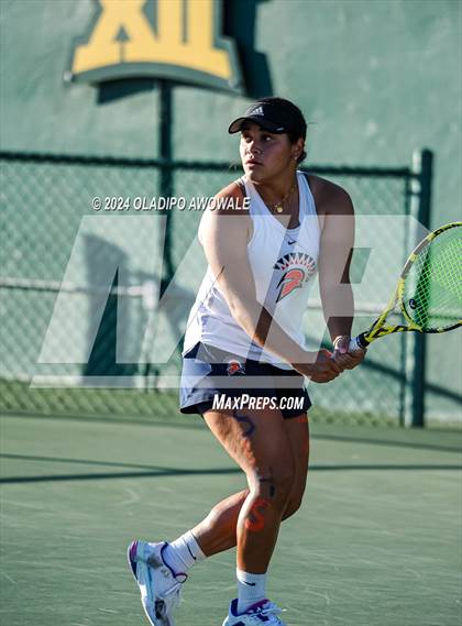 Thumbnail 1 in Seven Lakes vs Westwood (UIL 6A Tennis Final) photogallery.