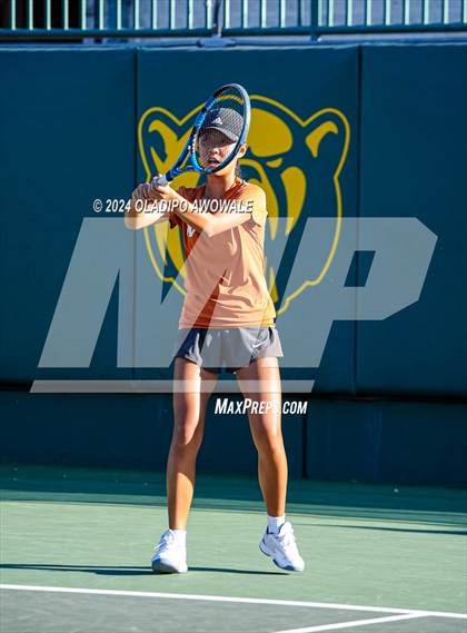 Thumbnail 2 in Seven Lakes vs Westwood (UIL 6A Tennis Final) photogallery.