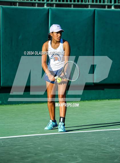 Thumbnail 1 in Seven Lakes vs Westwood (UIL 6A Tennis Final) photogallery.