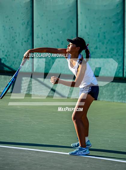 Thumbnail 2 in Seven Lakes vs Westwood (UIL 6A Tennis Final) photogallery.