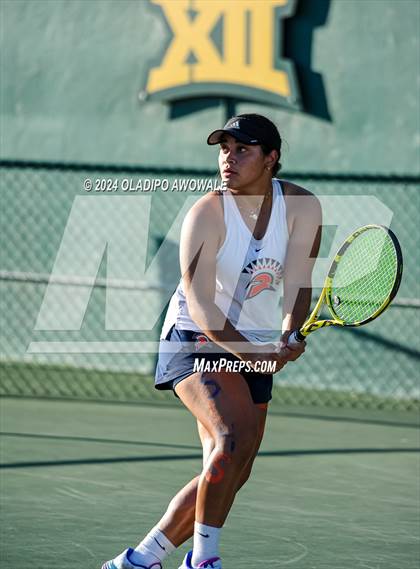 Thumbnail 3 in Seven Lakes vs Westwood (UIL 6A Tennis Final) photogallery.