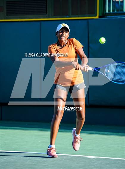 Thumbnail 3 in Seven Lakes vs Westwood (UIL 6A Tennis Final) photogallery.