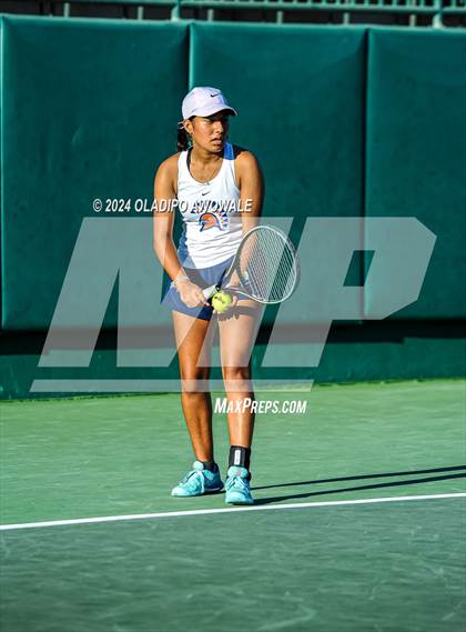 Thumbnail 2 in Seven Lakes vs Westwood (UIL 6A Tennis Final) photogallery.