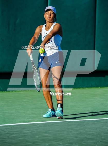 Thumbnail 1 in Seven Lakes vs Westwood (UIL 6A Tennis Final) photogallery.