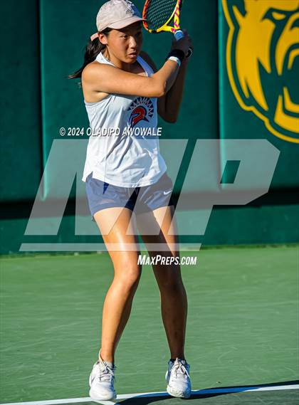 Thumbnail 2 in Seven Lakes vs Westwood (UIL 6A Tennis Final) photogallery.