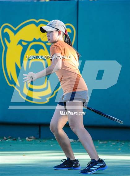Thumbnail 2 in Seven Lakes vs Westwood (UIL 6A Tennis Final) photogallery.