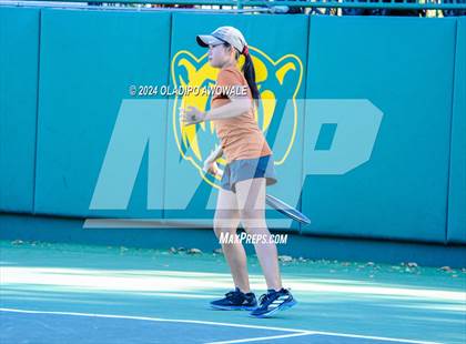 Thumbnail 3 in Seven Lakes vs Westwood (UIL 6A Tennis Final) photogallery.