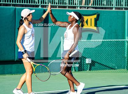 Thumbnail 2 in Seven Lakes vs Westwood (UIL 6A Tennis Final) photogallery.