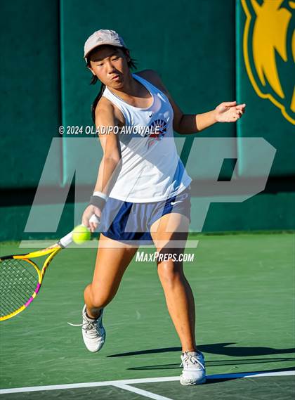 Thumbnail 1 in Seven Lakes vs Westwood (UIL 6A Tennis Final) photogallery.