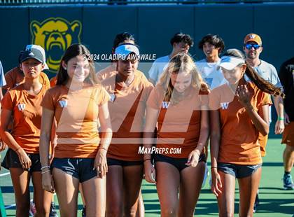 Thumbnail 1 in Seven Lakes vs Westwood (UIL 6A Tennis Final) photogallery.