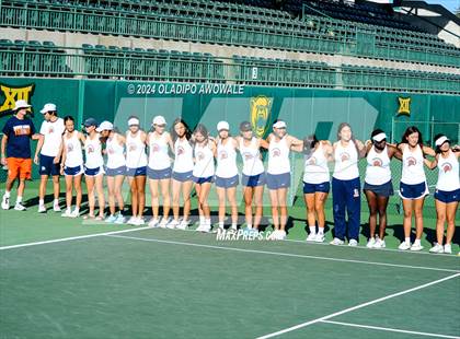 Thumbnail 3 in Seven Lakes vs Westwood (UIL 6A Tennis Final) photogallery.