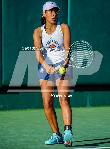 Thumbnail 2 in Seven Lakes vs Westwood (UIL 6A Tennis Final) photogallery.