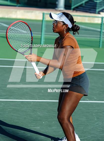 Thumbnail 3 in Seven Lakes vs Westwood (UIL 6A Tennis Final) photogallery.