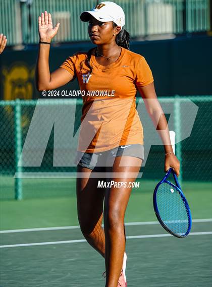 Thumbnail 1 in Seven Lakes vs Westwood (UIL 6A Tennis Final) photogallery.