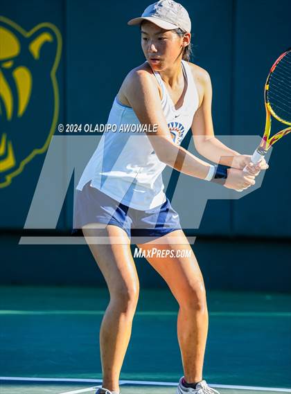 Thumbnail 2 in Seven Lakes vs Westwood (UIL 6A Tennis Final) photogallery.