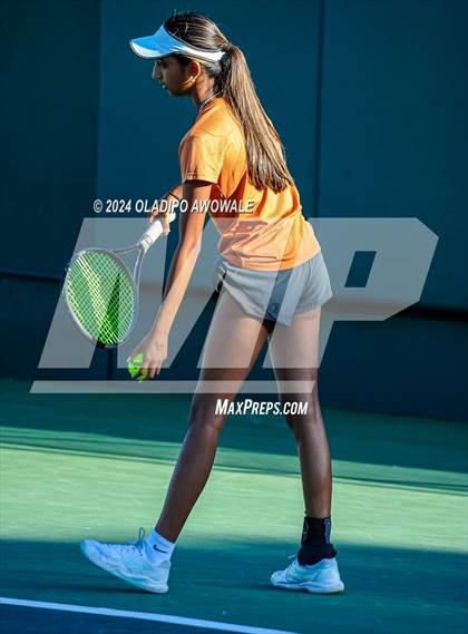 Thumbnail 1 in Seven Lakes vs Westwood (UIL 6A Tennis Final) photogallery.