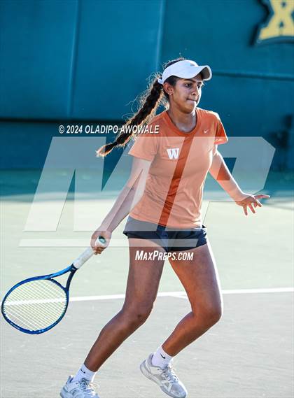 Thumbnail 1 in Seven Lakes vs Westwood (UIL 6A Tennis Final) photogallery.