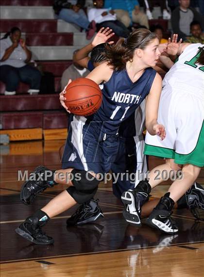 Thumbnail 3 in Edmond North vs Van Buren (Sherman Holiday Tournament) photogallery.