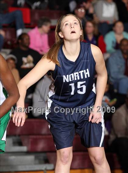 Thumbnail 3 in Edmond North vs Van Buren (Sherman Holiday Tournament) photogallery.