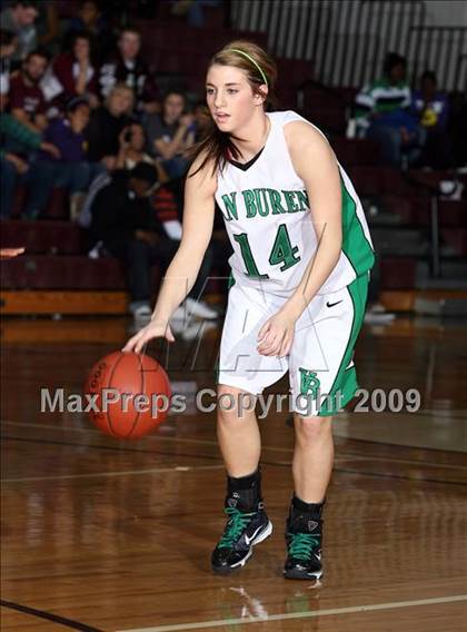 Thumbnail 2 in Edmond North vs Van Buren (Sherman Holiday Tournament) photogallery.