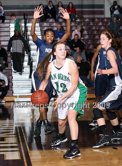 Thumbnail 2 in Edmond North vs Van Buren (Sherman Holiday Tournament) photogallery.