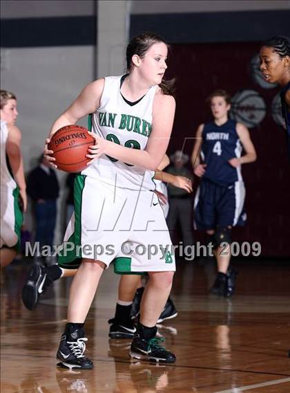 Thumbnail 2 in Edmond North vs Van Buren (Sherman Holiday Tournament) photogallery.