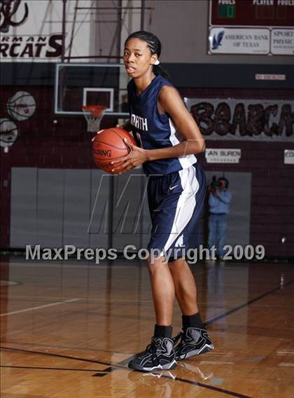 Thumbnail 1 in Edmond North vs Van Buren (Sherman Holiday Tournament) photogallery.