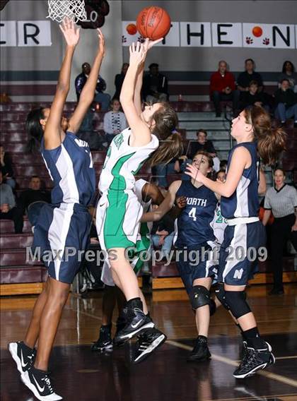 Thumbnail 1 in Edmond North vs Van Buren (Sherman Holiday Tournament) photogallery.